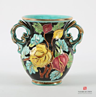 CERART - MONACO
Earthenware baluster vase...