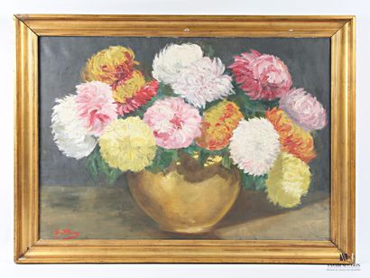 FLEURY G. (20th century)
Bouquet of Chrysanthemums
Oil...