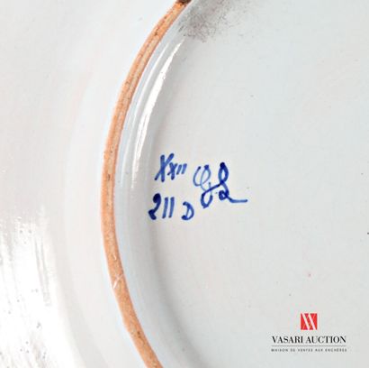 TOURS - DURAND Manufacture de 
Round plate...