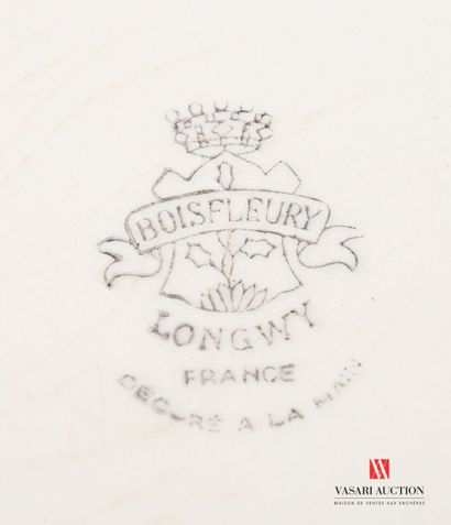 LONGWY Manufacture de 
Suite of three fine...