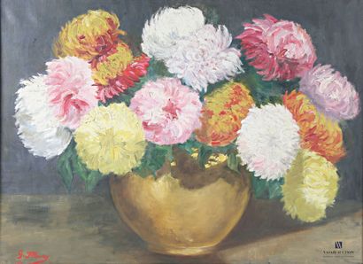 FLEURY G. (20th century)
Bouquet of Chrysanthemums
Oil...