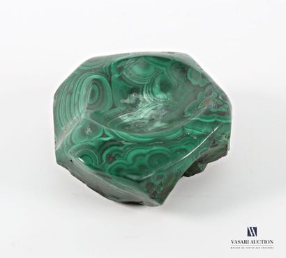 Free-form ashtray in carved malachite. 
(some...