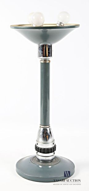 JUMO VARILUX Lamp in chromed metal and grey...