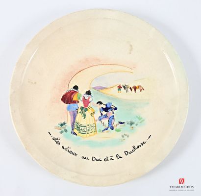 VALLAURIS - CERENNE decorator
Round earthenware...