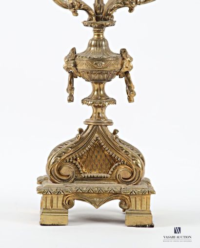 Gilded bronze candelabra, the Medici vase-shaped...