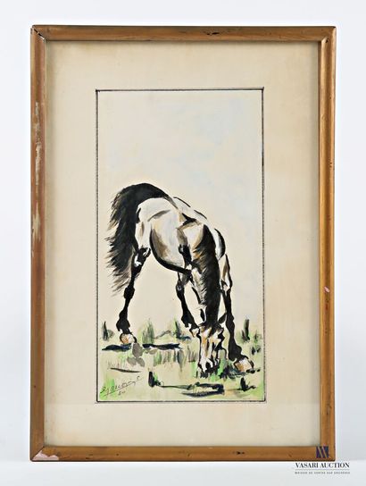 ANONYMOUS (20th century)
Horse grazing
Mixed...