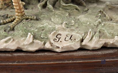 Resin subject depicting a polychrome pheasant...