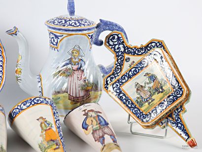 HENRIOT QUIMPER
Polychromy-treated earthenware...
