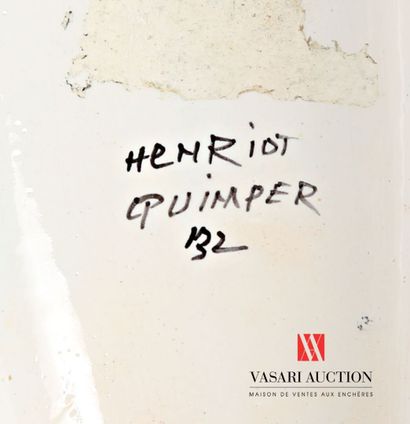 HENRIOT QUIMPER
Polychromy-treated earthenware...