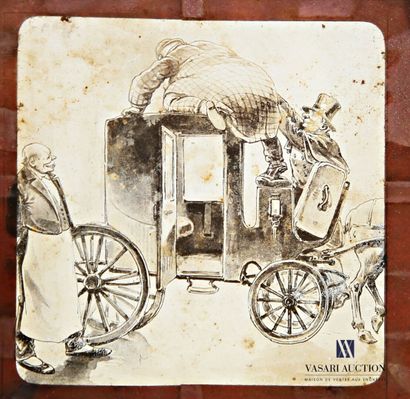Set of positive glass plates and projections,...