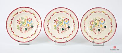 LONGWY Manufacture de 
Suite of three fine...