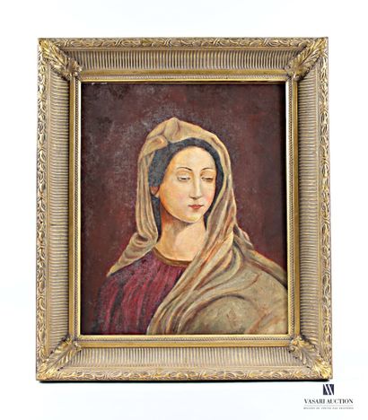 ANONYMOUS (20th century)
Madonna
Oil on canvas
Height...