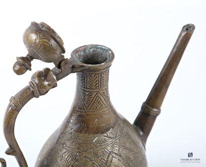 INDIA
Bronze coffee pot, the body decorated...