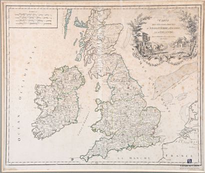 r M. 
Carte des grandes routes d'Angleterre...
