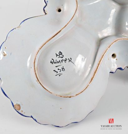 QUIMPER - HENRIOT Manufacture de 
Three-compartment...
