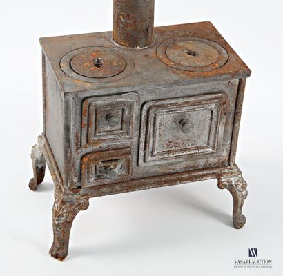 Small cast-iron coal-fired stove or child's...