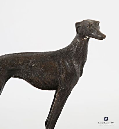 Regula subject depicting a frightened greyhound,...