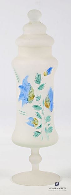 ITALY Blown and sandblasted glass baluster-shaped...
