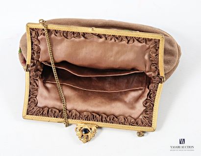 Minaudière in petit point, decorated with...