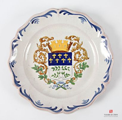 TOURS - DURAND Manufacture de 
Round plate...