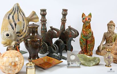 Lot including a ceramic subject featuring...