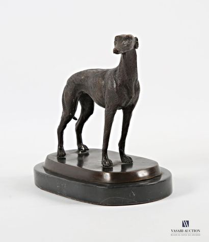 Regula subject depicting a frightened greyhound,...