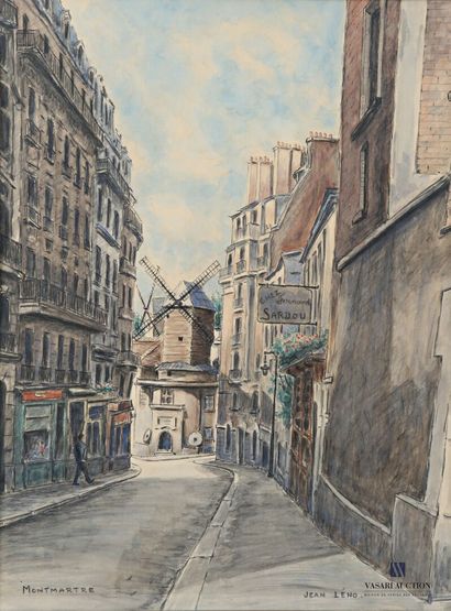 LENO Jean (1893-1985)
Rue Lepic in Montmartre
Watercolor...