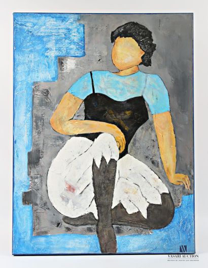 BERNARD Jean (XXth)
The pleated skirt
Oil...