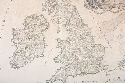 r M. 
Carte des grandes routes d'Angleterre...