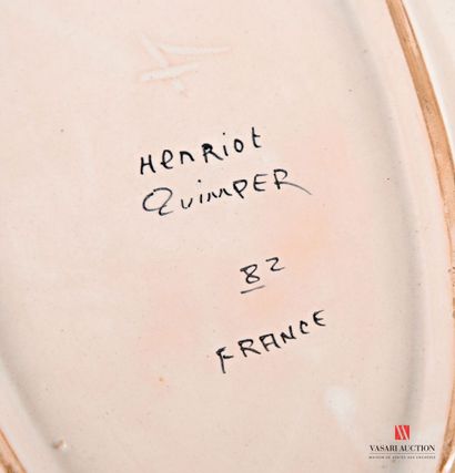 QUIMPER - HENRIOT Manufacture de 
Enameled...