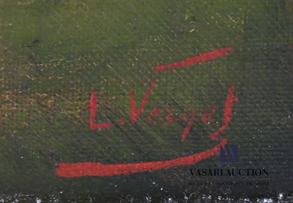 VERNET L. 
A walk in the woods
Oil on canvas
Signed...