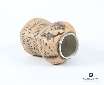 Miniature patinated cookie vase featuring...