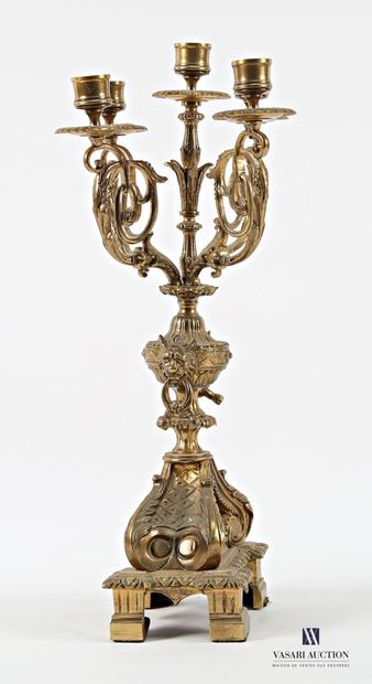 Gilded bronze candelabra, the Medici vase-shaped...