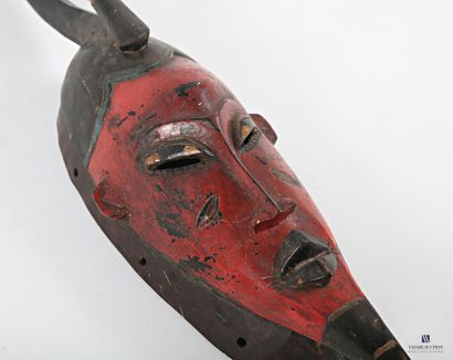IVORY COAST 
Lacquered wood mask, the skin...