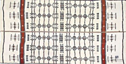 Kilim from North Africa
decorated with geometric...