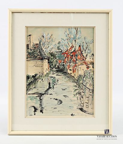ANONYMOUS
Houses by the river
Watercolor...