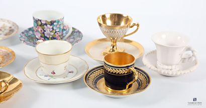 Collection of coffee cups including : a cup...