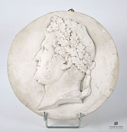 ANTOINE BOVY (1795-1877) After
Plaster medallion...