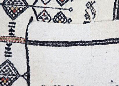 Kilim from North Africa
decorated with geometric...
