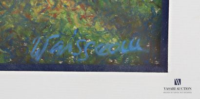 VISSEAU (20th century)
Riverside landscape
Grease...