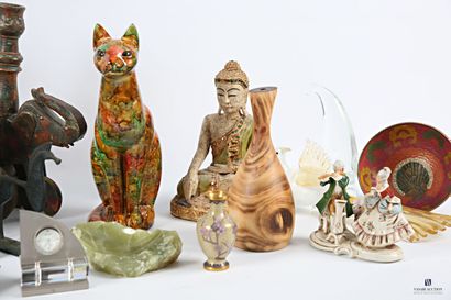 Lot including a ceramic subject featuring...