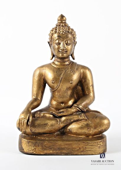 Gilded patinated bronze subject depicting...