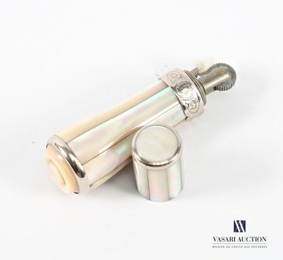 Mother-of-pearl lamella tubular lighter with...