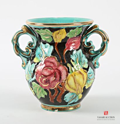 CERART - MONACO
Earthenware baluster vase...