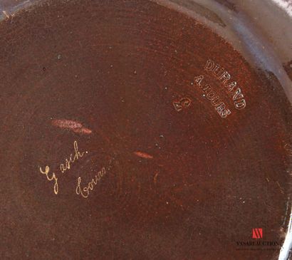 TOURS - DURAND Manufacture de 
Round plate...