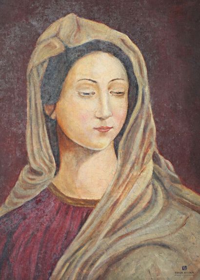 ANONYMOUS (20th century)
Madonna
Oil on canvas
Height...