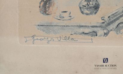 VILLA Georges (1883-1965), after
Scène galante
Color...