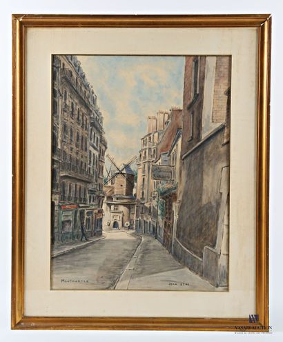 LENO Jean (1893-1985)
Rue Lepic in Montmartre
Watercolor...