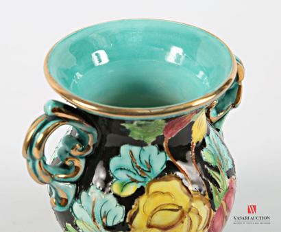 CERART - MONACO
Earthenware baluster vase...