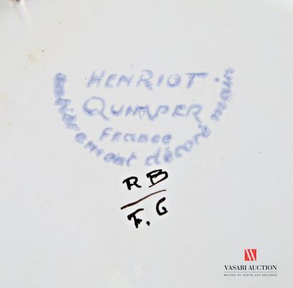 HENRIOT QUIMPER
Polychromy-treated earthenware...